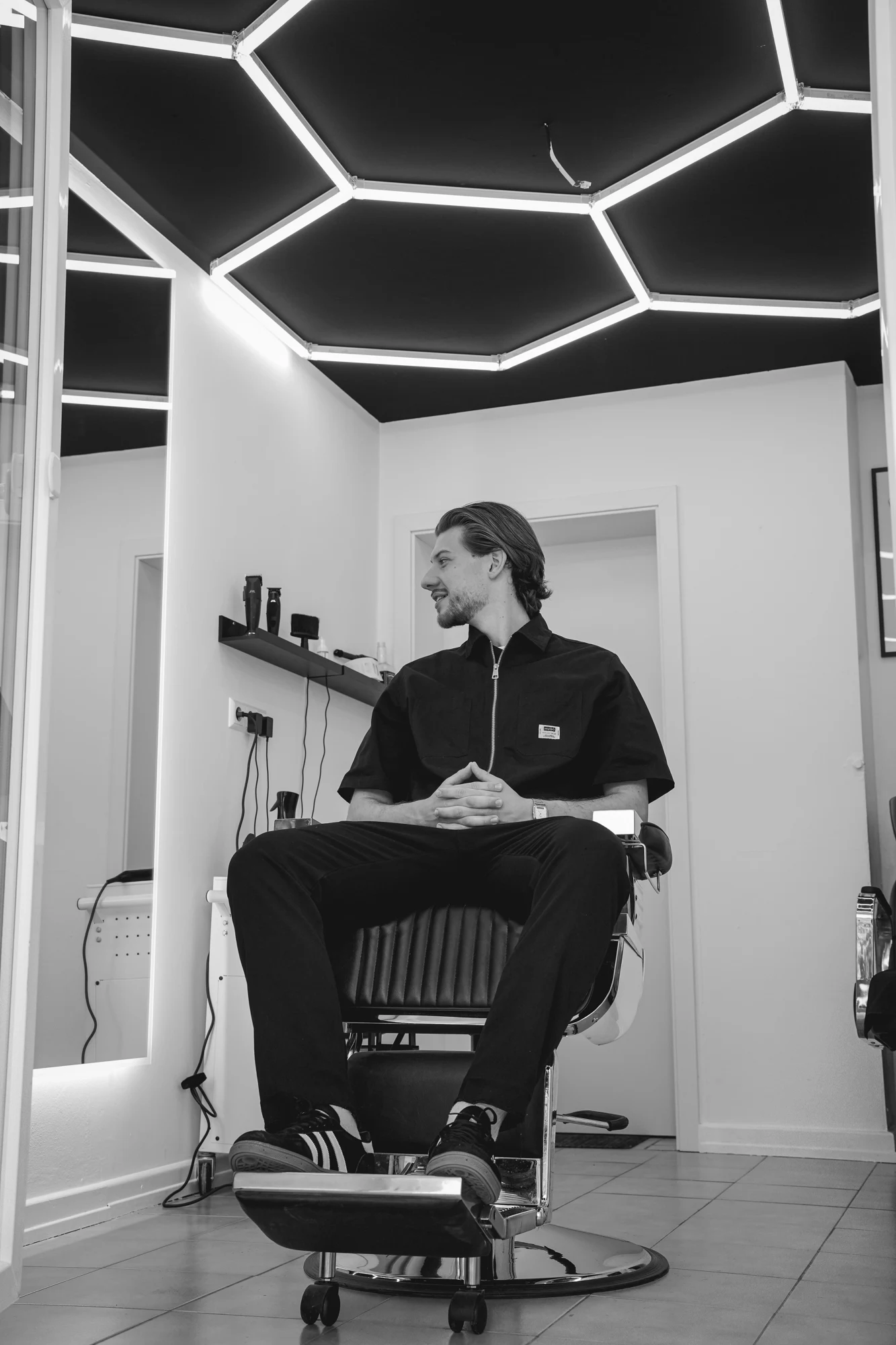 Laurence im Barbershop