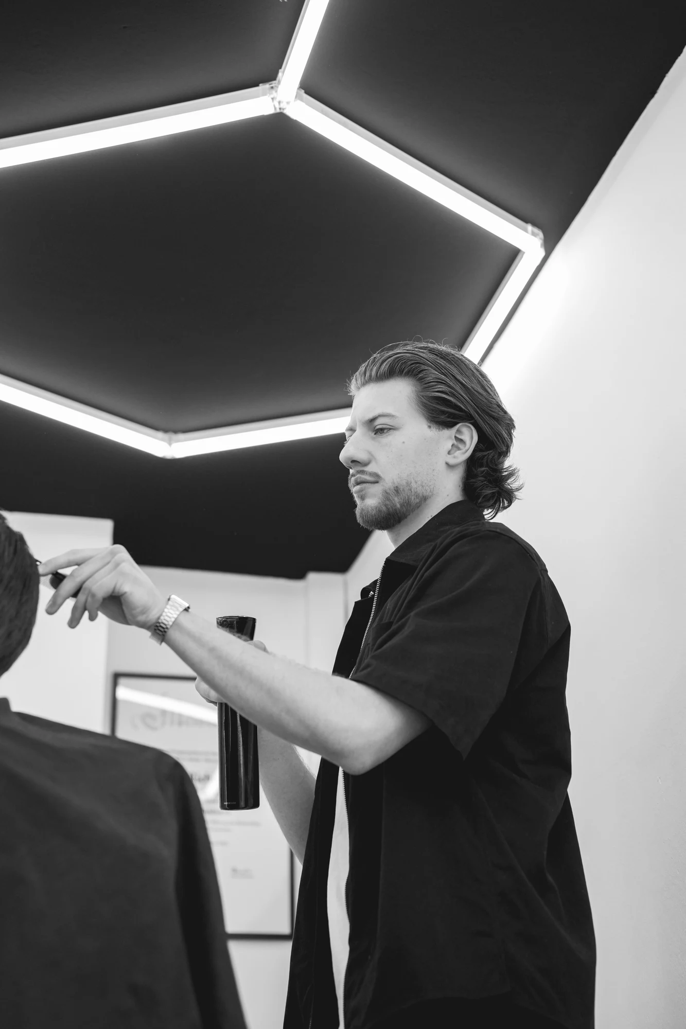 Laurence bei der Arbeit